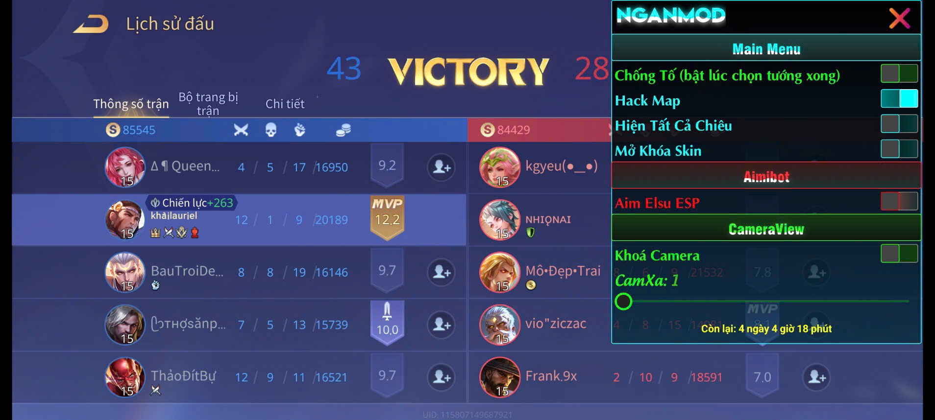 HACK Liên Quân Mobile Android Kín