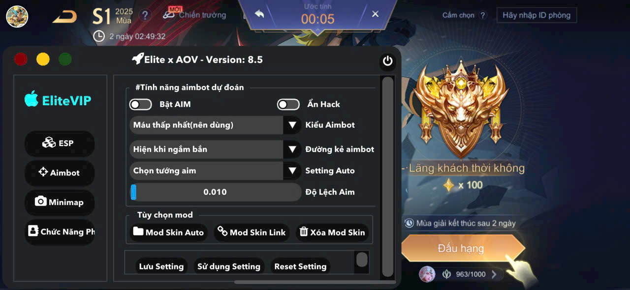HACK Liên Quân Mobile IOS Kín
